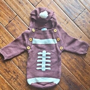 Football Baby Swaddle With Hood